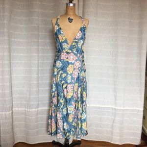 Marc Jacobs Daisy Floral Rayon/Linen Dress